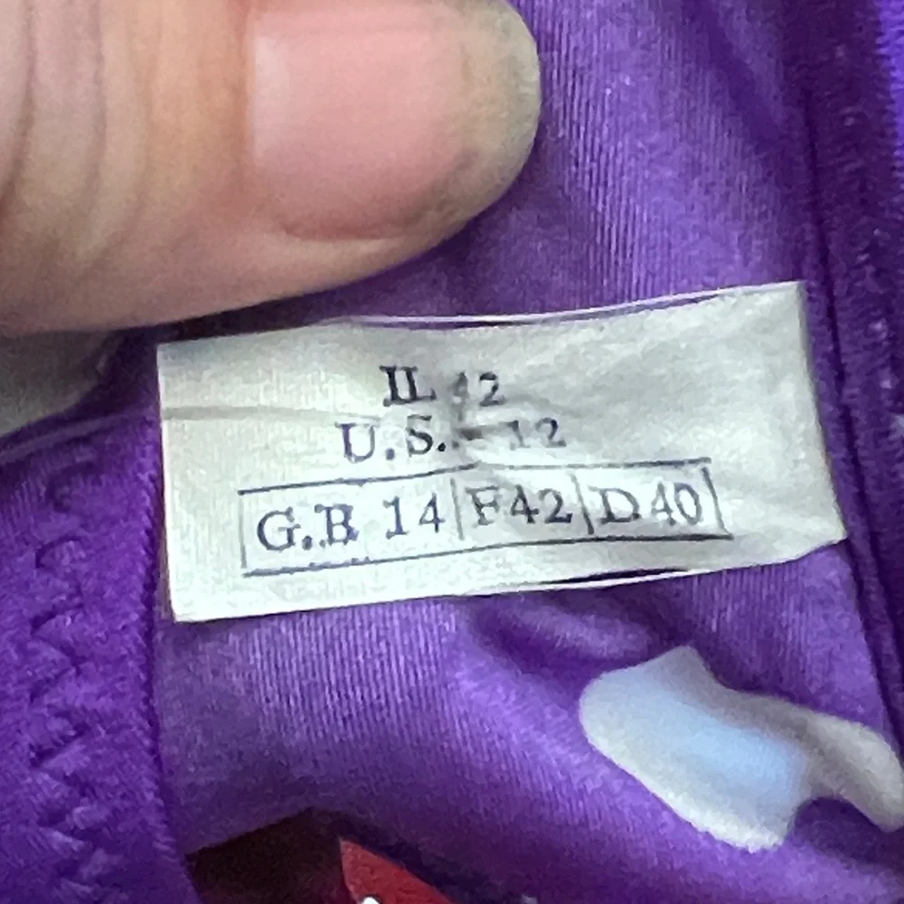 Gottex NWT Purple Polka Dot Bikini - Size 12 - Stunning & Flattering! - Picture 7 of 13